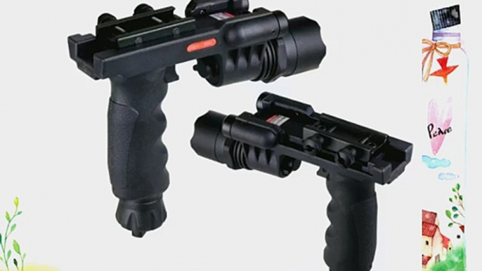 VERY100 Tactical Optics Fore Head Handle Grip Flashlight Laser Sight Combo (Red)