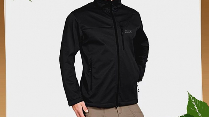 Jack Wolfskin Men's Herren Softshell Assembly Jacket - Black Small