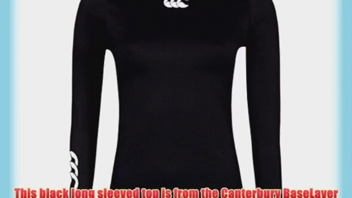 Canterbury Women's Baselayer Cold Long Sleeve Top - Black Small