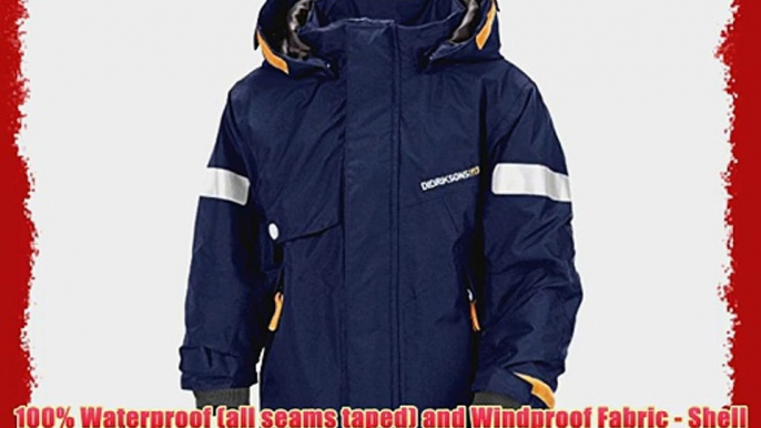 Didriksons Nallo Kids Boys Girls Unisex Waterproof Windproof Insulated Jacket (Navy 140cm (9