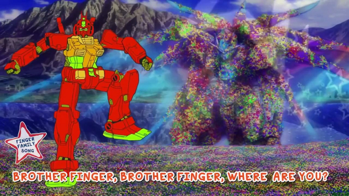 Gundam Dancing Finger Family | Full Animation | Finger Family Cartoon | Nursery Rhymes