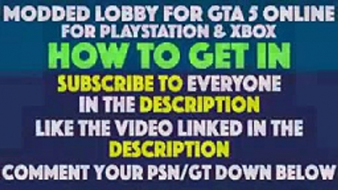 GTA 5 Online Modded Lobby 1.25: "Money Lobby GTA 5 Online 1.25 / 1.27" "GTA 5 Money Lobby 1.25"