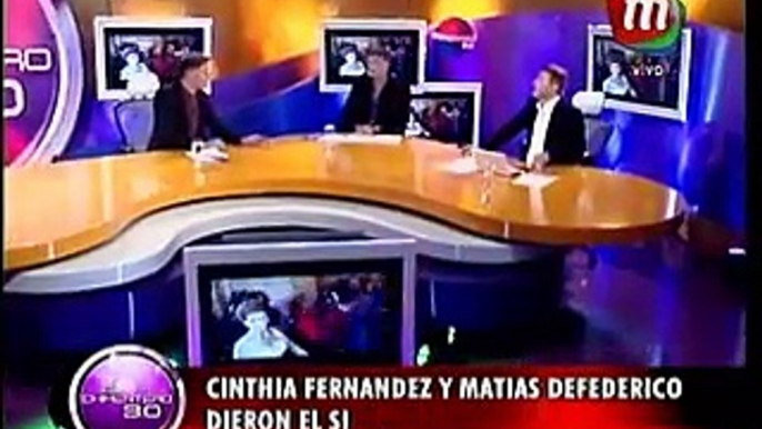 El casamiento de Cinthia Fernández y Matías Defederico