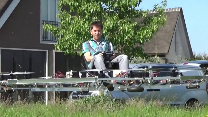 First flying car looks like giant drone and it's impressive!