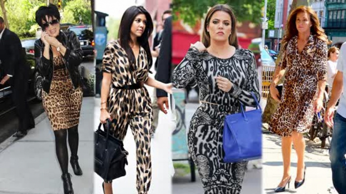 Who Wore It Better? Caitlyn Jenner vs. The Kardashians in Leopard Print