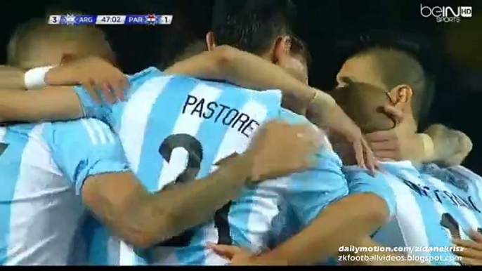 3-1 Ángel Di María Counter Attack Goal _ Argentina v. Paraguay 30.06.2015