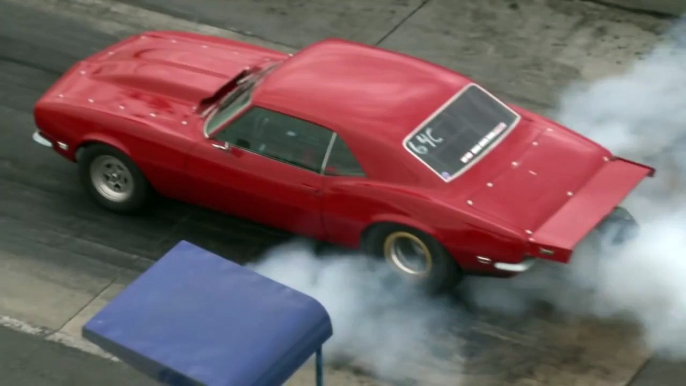 9-Second '68 Camaro Gets Way Sideways at 142 MPH!