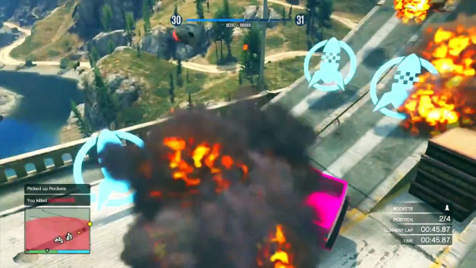 GTA 5 Epic Jobs | ROCKET DEATH RACE EXTREME GTA 5 Online | GTA 5 Funny Moments (GTA V Online)