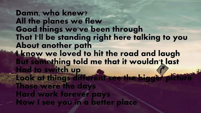 See You Again - Wiz Khalifa (Lyrics)