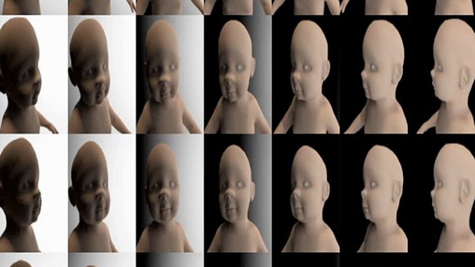 Baby facial expression model Blender
