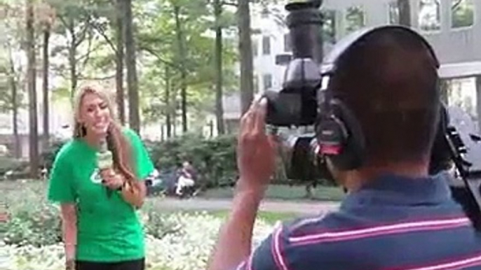 Bird Poops on Reporter- Reporter Bloopers Hilarious