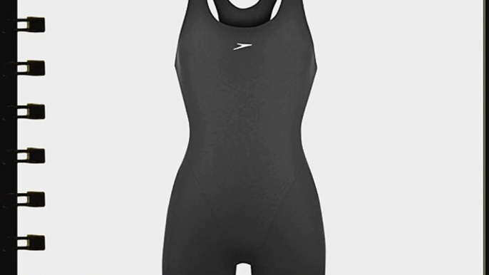 Speedo Womens Ladies End  Legsuit One Piece Swimsuit Swimming Costume Swimwear Black 12 (34)