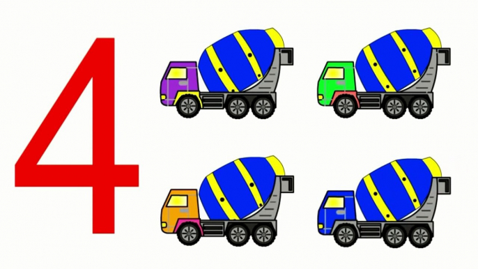 Learning Numbers & Count with cars - Cartoons for Children Vehicles for kids