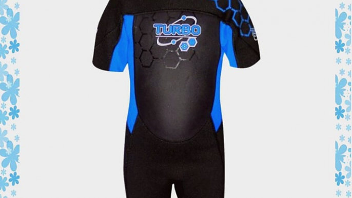 TWF Kids Turbo Shortie Wetsuit - Blue 8-9 Years