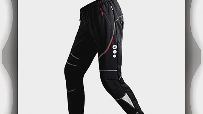 Outdoor Manager UK-Mens Fleece Thermal Winter Cycling Breathable Pants Bike/Bicycle Windproof