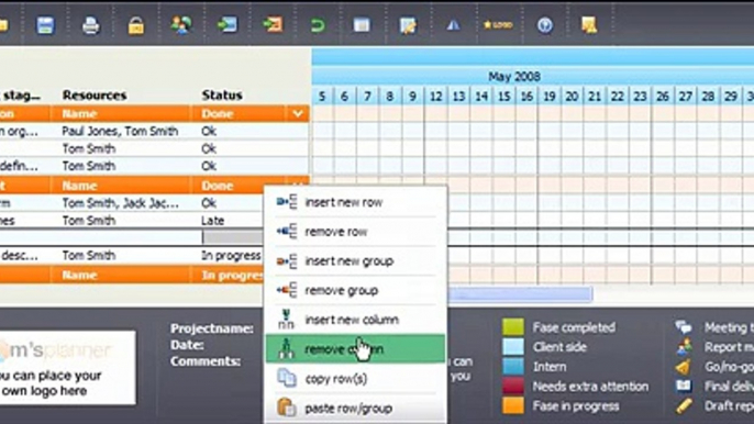 Create Gantt Charts with Tom'sPlanner | Faster than Excel and easier than MS Project