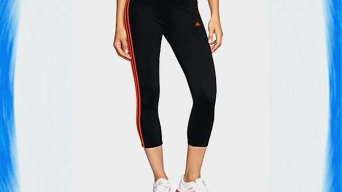 adidas Women Clima 3-Stripes Essentials Tight - Black/Infrared Medium