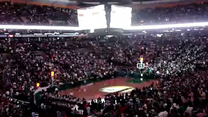 Boston Celtics 2007 Home Opener intro Garnett, Pierce, Allen
