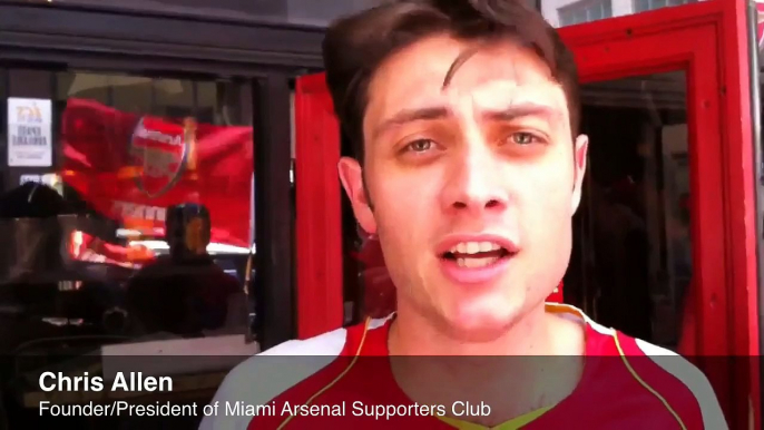 Miami Arsenal fans gather to watch FA Cup victory over Hull City