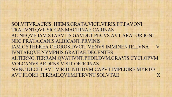 Latin Poetry Recited - Horace, Ode I.-4