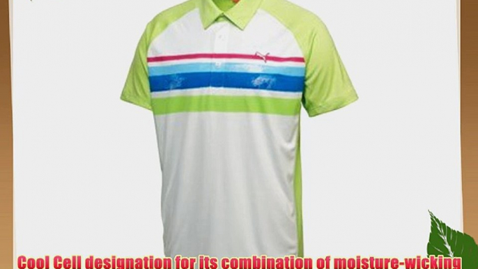 Puma Golf Mens Watercolour Stripe Polo Shirt 2013 Mens L Sharp Green Mens L Sharp Green