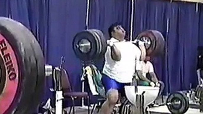 Hossein Rezazadeh Olympic Weightlifting Training Front Squat