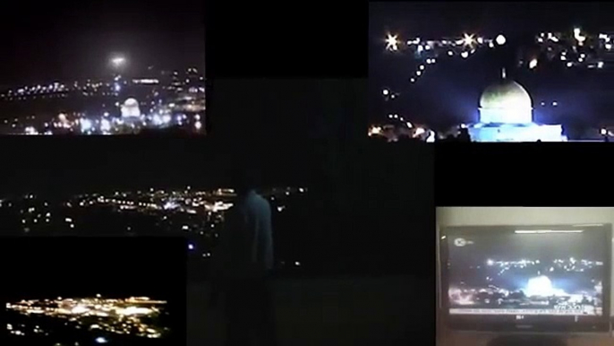 *NEW* Jerusalem UFO - Four views of Dome of the Rock Temple Mount 02/02/11