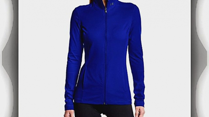 Under Armour UA Perfect Ribbed Jacket Women's Top blue Siberian Iris/Metallic Pewter Size:XL