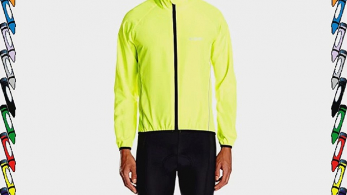 Proviz Men's Windproof Cycling/Running Jacket - Yellow Medium