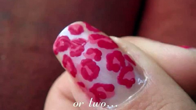 Tutorial: Leopard Print Nails in Pink