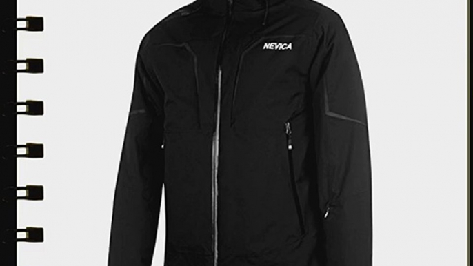 Nevica Mens Vail Ski Jacket Snow Skirt Coat Zip Hooded Winter Skiwear Clothing Black XL