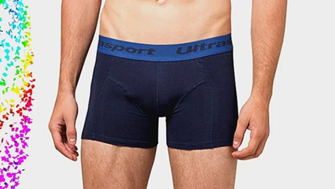 Ultrasport Men's Boxer Shorts (Set of 12) - Navy/Royal Large