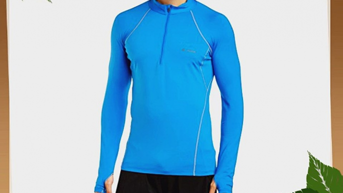 Columbia Men's Base Layer Midweight Long Sleeve 1/2 Zip Top - Hyper Blue Medium