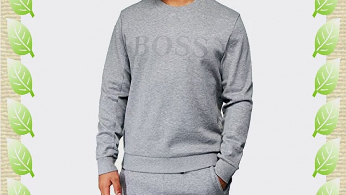 Hugo Boss Green Crew Neck Salbo Sweatshirt M Light Grey