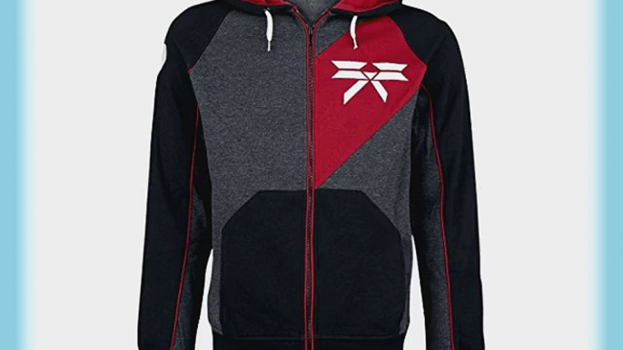 destiny HD208802DES-L - DESTINY Titan Large Full Length Zipper Hoodie with Embroidery Black/Red/Grey