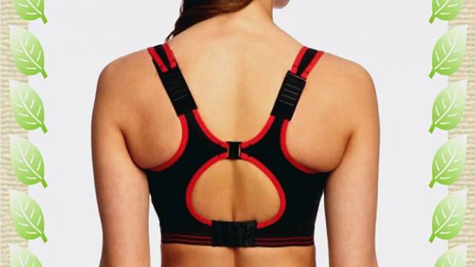 Shock Absorber Women's Gym Sports Bra  - Black/Red 36B