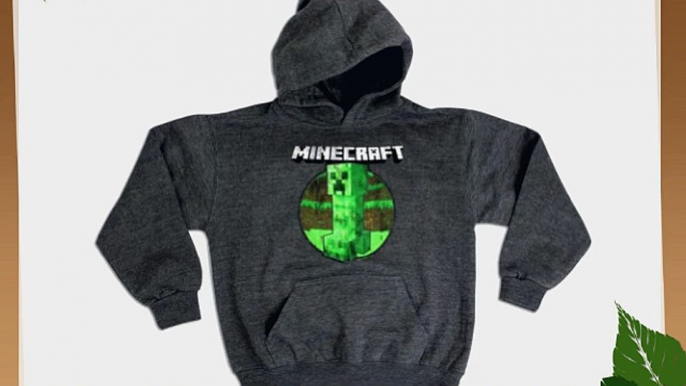 Boys Minecraft Hoody | Boys Mine Craft Hoodie | Grey Creeper | Age 9 to 10