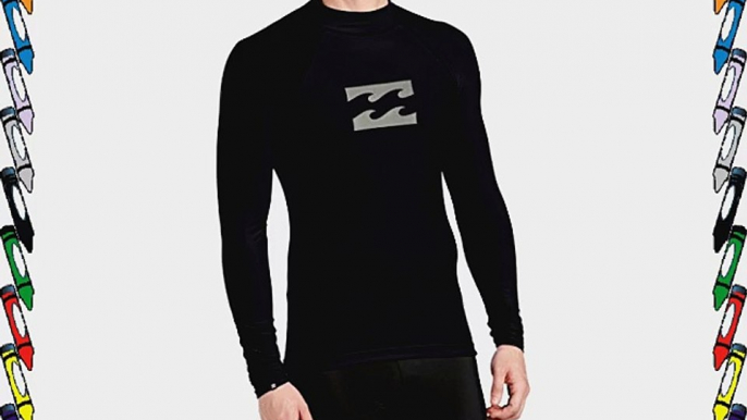 Billabong Men's Butlogo Long Sleeve Rash Vest - Black Large