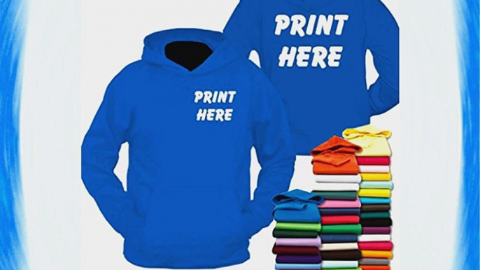 Mens / Adults Custom Printed Hoodie Personalised Hooded Sweatshirt Workwear Casual and GiftTEST