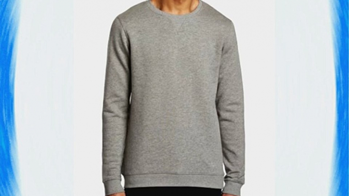 Selected Homme Men's Warren H Crew Neck Long Sleeve Sweatshirt Light Grey Melange Small