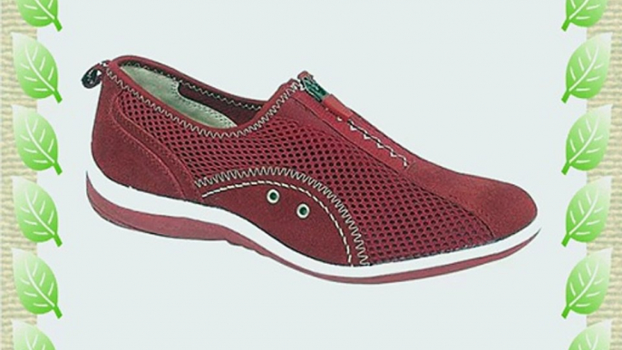 Ladies Gusset Boulevard Slipon Shoes Red Size 3 UK