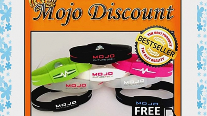 MOJO FUTURETECH 7 LADIES BLACK AND RED WRISTBAND