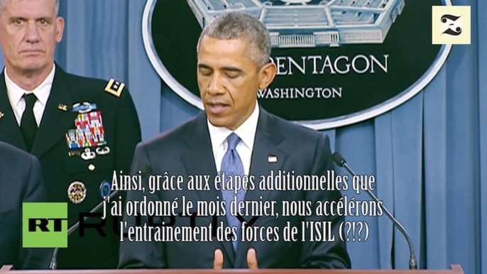 Lapsus - Obama a-t-il avoué que les États-Unis entrainent l’État Islamique ?