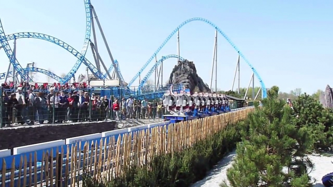 Blue Fire Megacoaster (Europa Park / Germany) HD