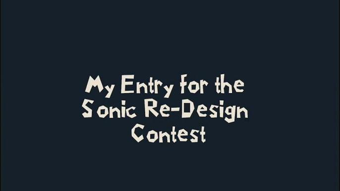 Cartoonblock Sonic Re-Design Contest Entry