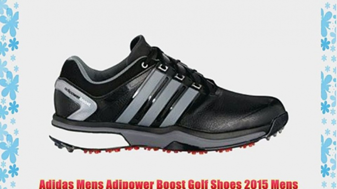 Adidas Mens Adipower Boost Golf Shoes 2015 Mens Black/Metallic 10.5 Regular Fit Mens Black/Metallic