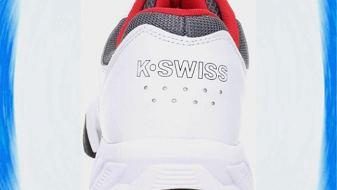 K-SWISS Bigshot Light Men's Tennis Shoe White/Black/Red UK10