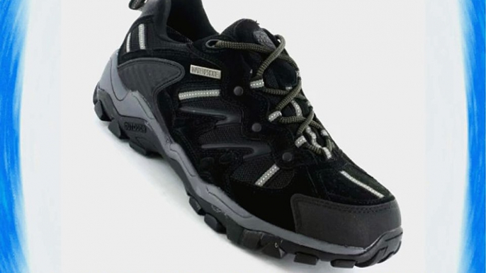 Northwest Territory Reliance Mens Black Leather Waterproof Hiking or Trekking Shoes Size 10