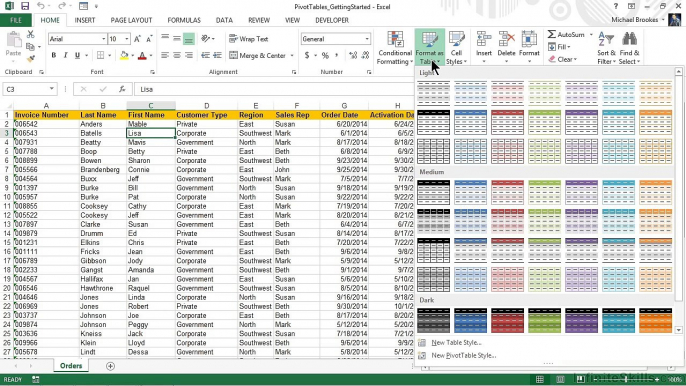 Microsoft Excel   Pivot Tables In Depth   Creating Pivot Tables Manually