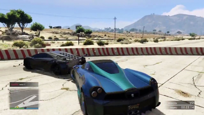 Jugando carreras de una mega espiral en gta v online ps4 gameplay